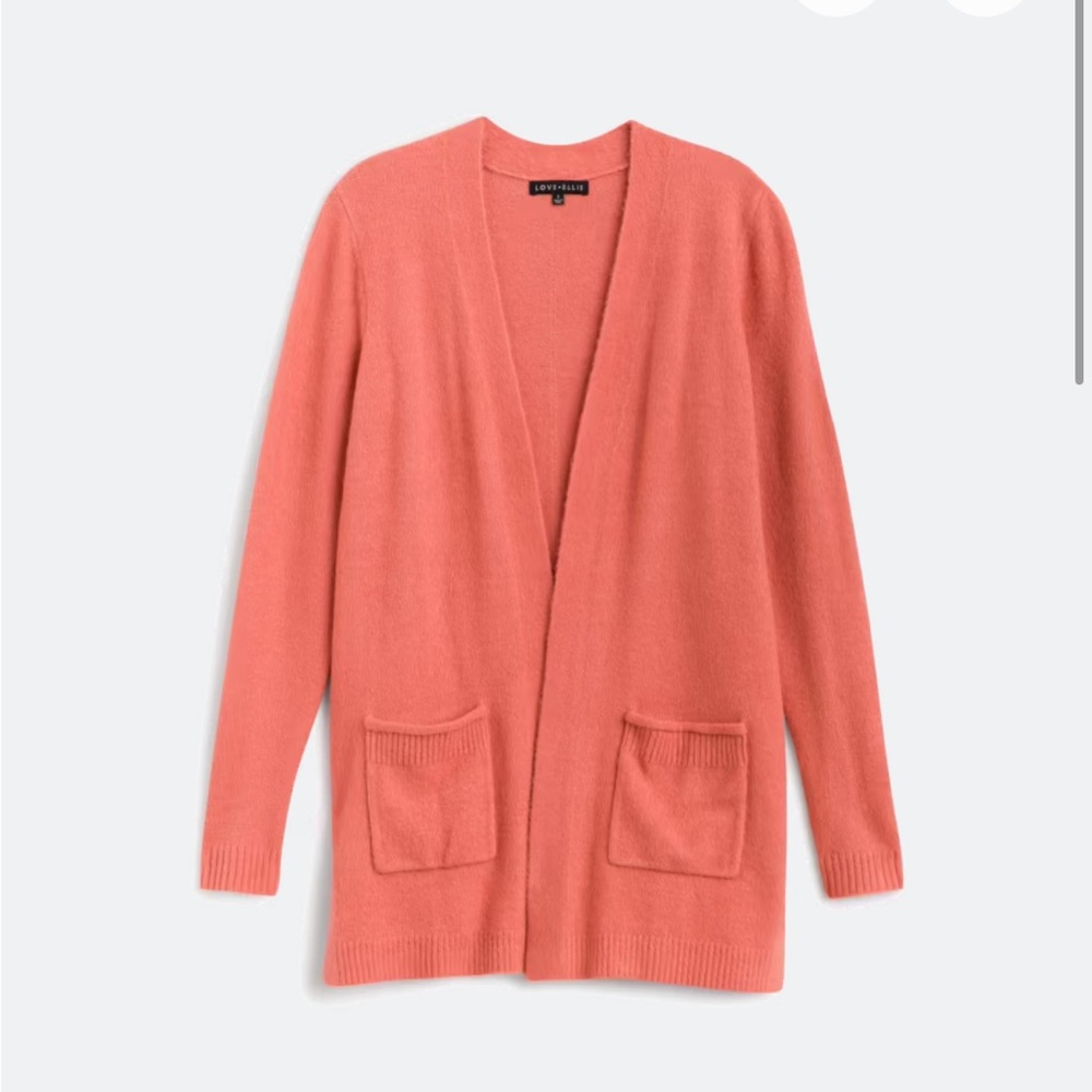 Long open cardigan